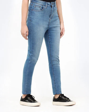 Skinny Fit Faded Jeans - FWBDP23-002