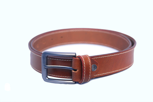 Fashillionaire Genuine Leather Brown belt - 00001